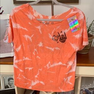 Orange Tie-Dye Women's Top